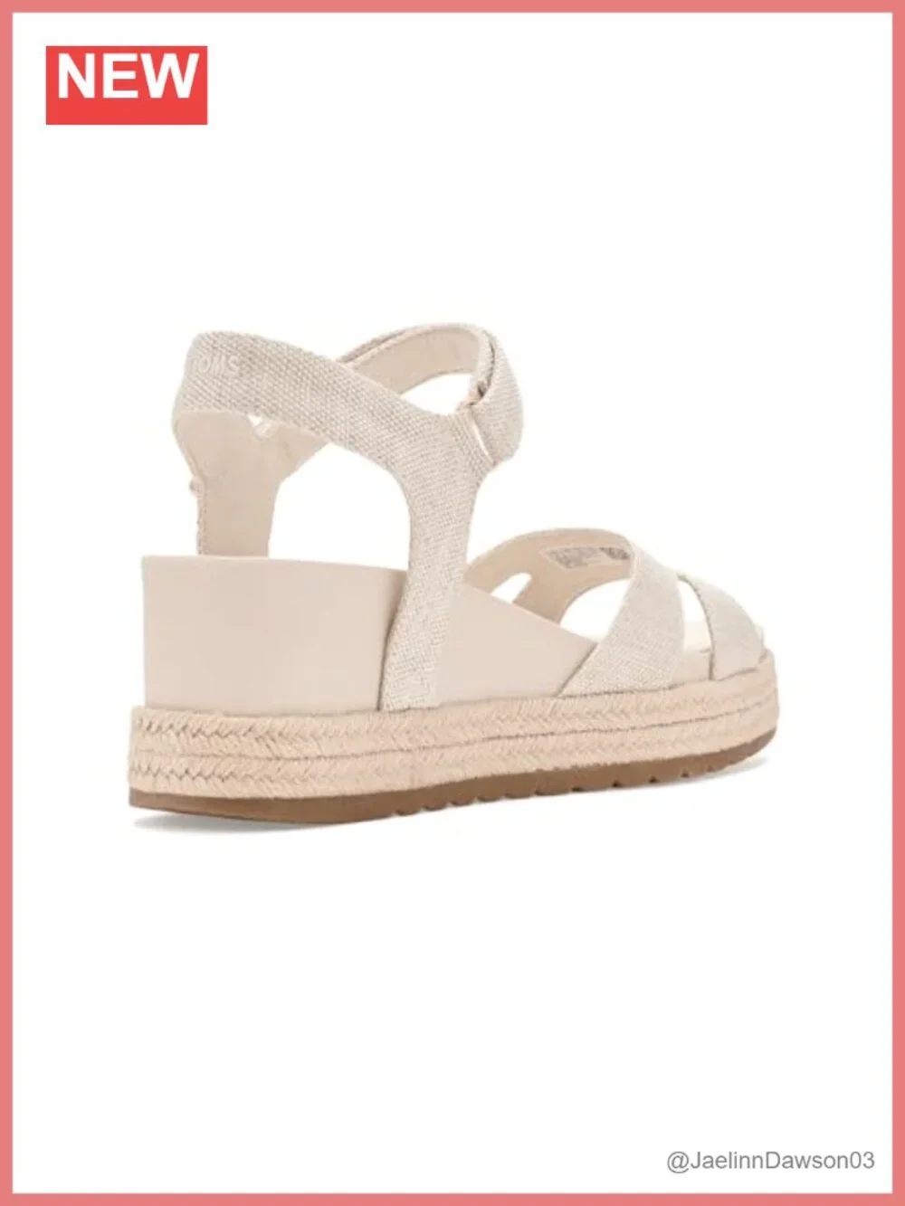 TOMS Alana Espadrille Wedge Sandal Women's Platform Ankle Strap